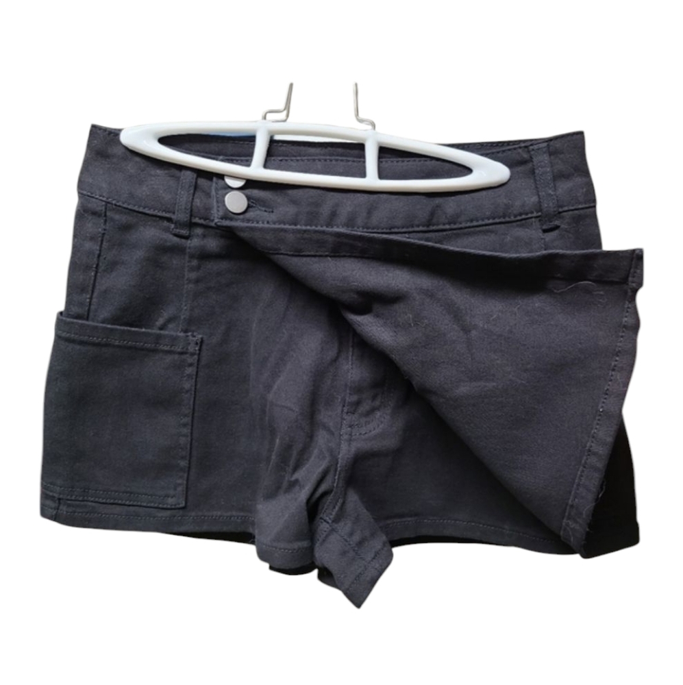 No Boundaries Womens Black Jean Skort Medium NWT - Picture 3 of 7